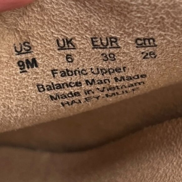 SOUL Naturalizer Haley Mule Wedge Shoes Fabric Upper Chestnut Color Size 9 M - Picture 13 of 16